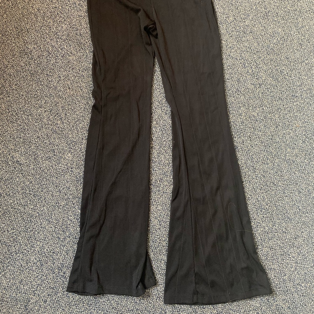 Black flare pants